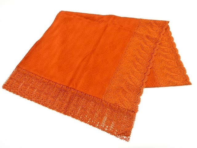 レース　よろけ縞模様織り出し　ショール